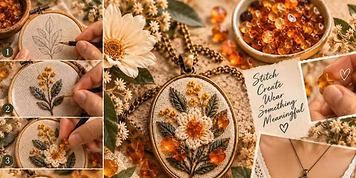 Amber & Thread Sip & Stitch Workshop