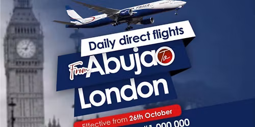 Lunching Airpeace London Heathrow Flight