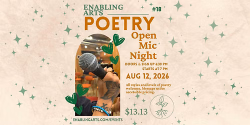 Enabling Arts' Poetry Open Mic
