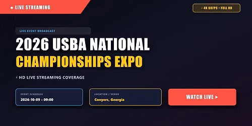 LIVE`Stream@!~ 2026 USBA National Championships & Expo - Livestream