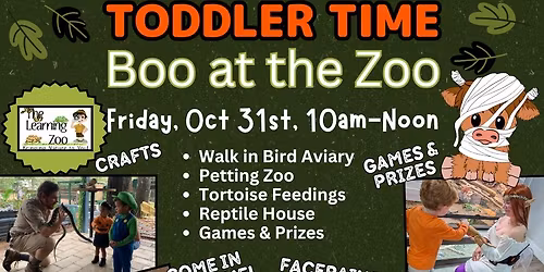 Toddler Time BOO AT THE ZOO
