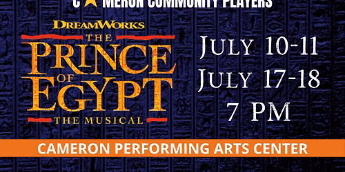 CCP Presents: THE PRINCE OF EGYPT