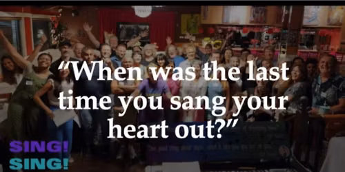 Dinner & Sing! Sing! Sing! = "Hooked on A Feeling" by Blue Suede