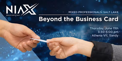 NIAX - Mixed Professionals Member Event - Sandy (guests are welcome)
