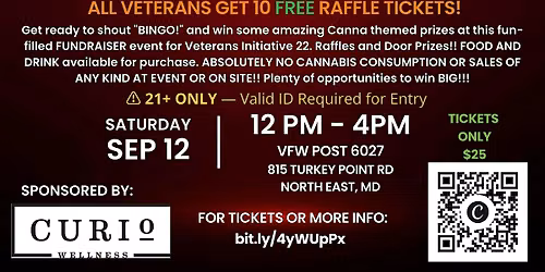 CannaBingo with Veterans Initiative 22