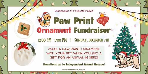 Paw Print Ornament Fundraiser 