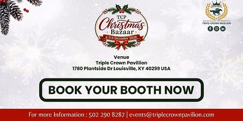 TCP Christmas Bazaar - Vendor Call