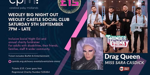 One More Weoley Big Night Out | Cerebral Palsy Midlands fundraiser