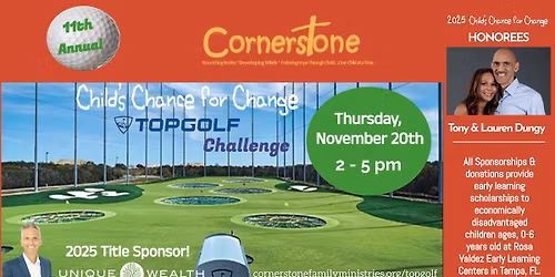 11th Annual Child's Chance for Change Top Golf Tournament