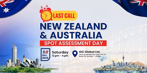 New Zealand & Australia Spot Assessment Day