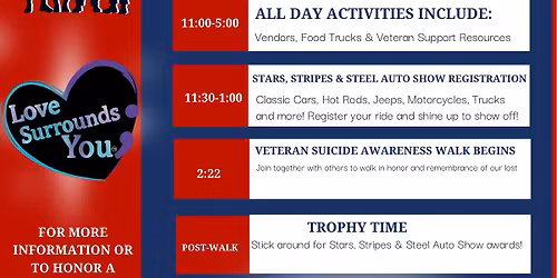 Central Florida's 4th Annual Veteran Suicide Awareness Walk - 22 a Day, Not Today! 