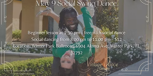 May 9 Social Swing Dance