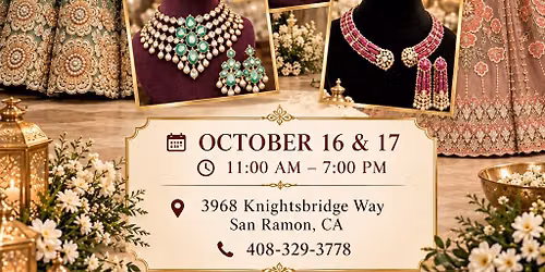 Annual Trunk show and sale.