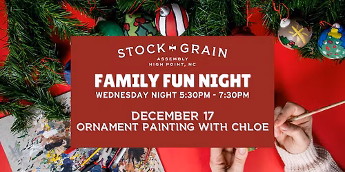 Family Fun Night: Ornament Painting with Chloe