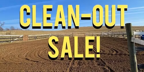 Fall Clean-Out Sale