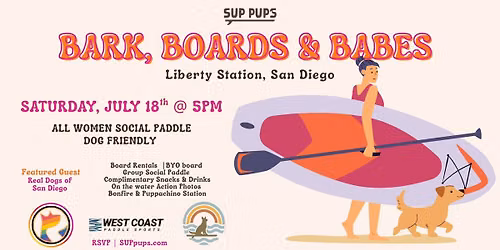 Bark, Boards & Babes - All Women Social Paddle 