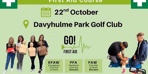 First Aid Training - Davyhulme Park Golf Club