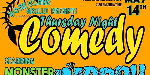 Thursday Night COMEDY at Bone Island Grille