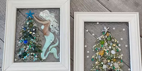 Holiday Theme Paint \/ Resin Art Workshop