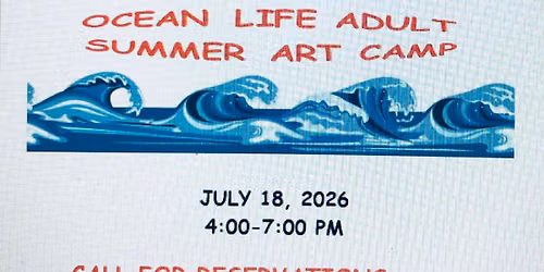 Adult Ocean Life Art Camp