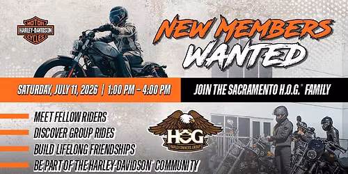 Sacramento HOG New Member Drive: Welcome to the Family!