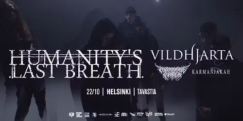 Humanity's Last Breath w\/ Vildhjarta, Enterprise Earth, Karmanjakah - 22.10.2026 Tavastia, Helsinki