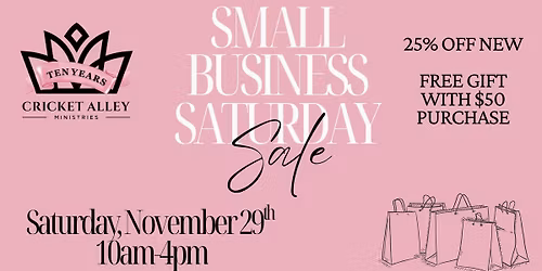 Small Business Saturday at Cricket Alley