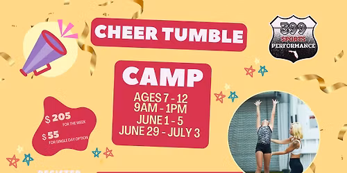 Week 1 \u2022 Cheer Tumble Summer Camp @ 399