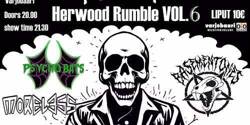 Herwood Rumble vol.6 Basementones, Psycho Bats, Moreless 15.11.2025