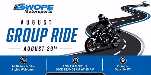 August Group Ride to Danville Kentucky