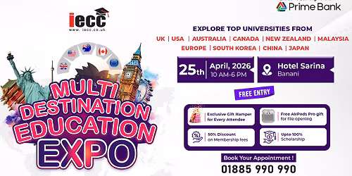 IECC Multi-Destination Education Expo \u2013 Dhaka 2026!