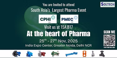 BIG NEWS \ud83d\udea8 Soltech Pumps at CPHI & PMEC India 2025 | South Asia's Largest Pharma Event