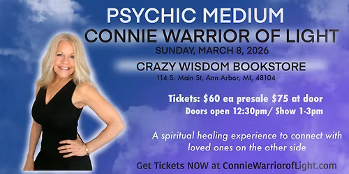 Psychic Mediumship Live Event- Ann Arbor