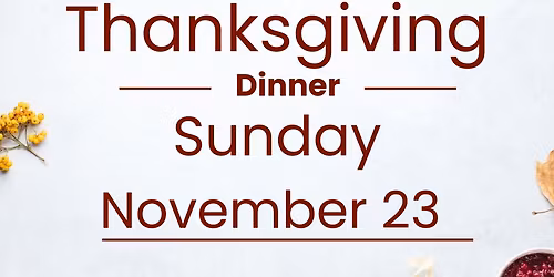 Church Thanksgiving Dinner