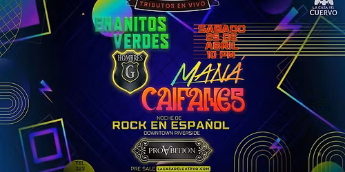Caifanes, Mana, Enanitos Verdes, Hombres G. Tributos En Vivo En Riverside