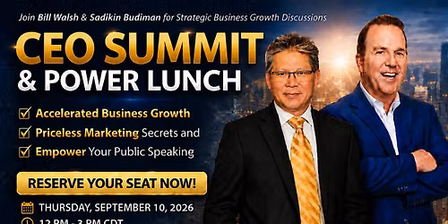 CEO SUMMIT\/Luncheon Workshop