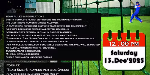 🏏 BroCode Box Cricket Tournament