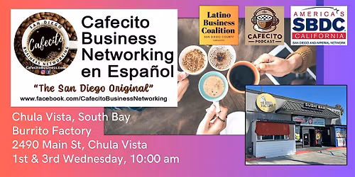 Cafecito Business Networking en Espa\u00f1ol South Bay Jan
