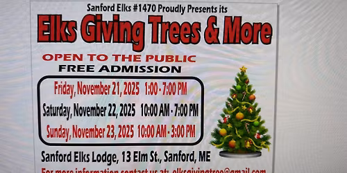 Elks Giving Trees & More