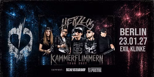 HERZLOS - KAMMERFLIMMERN TOUR 2027 \/ Berlin,+ SCHEISSDRAUF \/ EL POSTRE