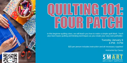Quilting 101: Four Patch