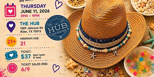 Beaded Beach Hat Workshop @The Hub - Allen