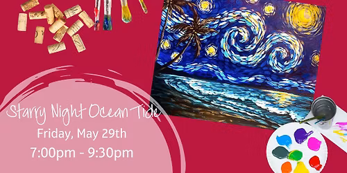 Starry Night Ocean Tide