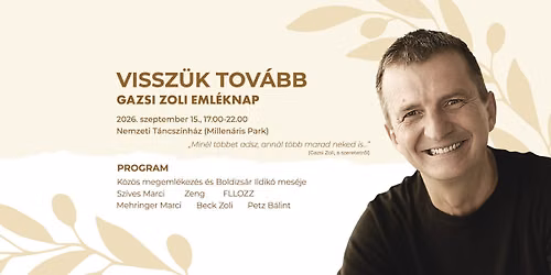 VISSZ\u00dcK TOV\u00c1BB - Gazsi Zoli Eml\u00e9knap