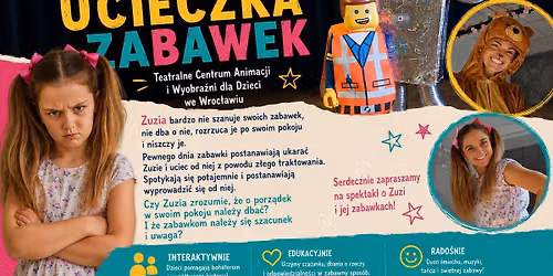 Wielka Ucieczka Zabawek - spektakl interaktywny dla dzieci