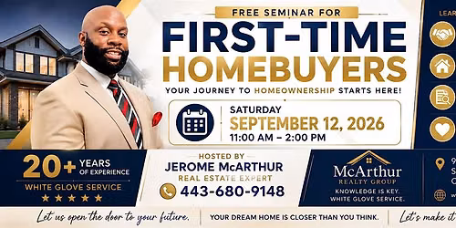 1st (First)  Time Home-buyer seminar