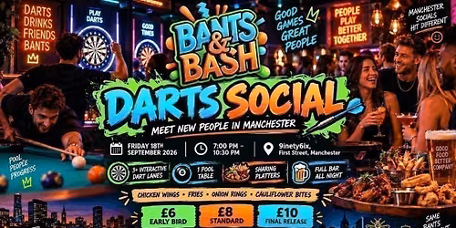 Meet New People in Manchester | Friday Night Darts Social | Games, Food &amp; Good Vibes