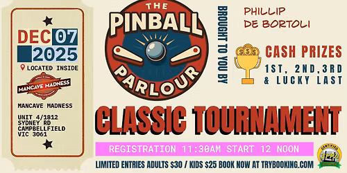 The Pinball Parlour Classic Tournament