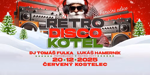 V\u00c1NO\u010cN\u00cd RETRO DISCO KOTEL - \u010cerven\u00fd Kostelec 
