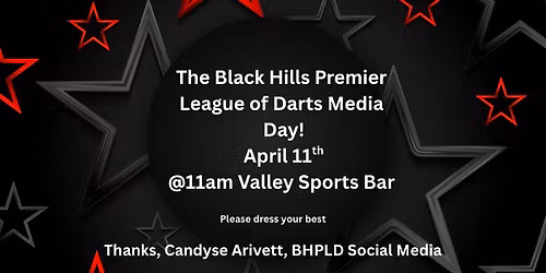 Black Hills Premier League of Darts Season 2: Media Day!